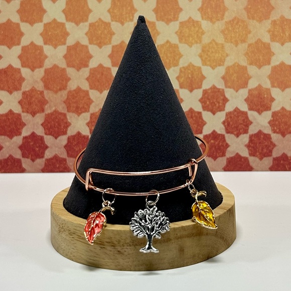 Handmade Fall Bangle Charm Bracelet! - Picture 4 of 5